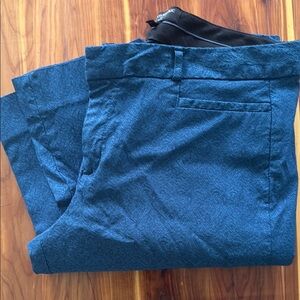 Banana Republic Blue Textured Pants- tapered leg womens